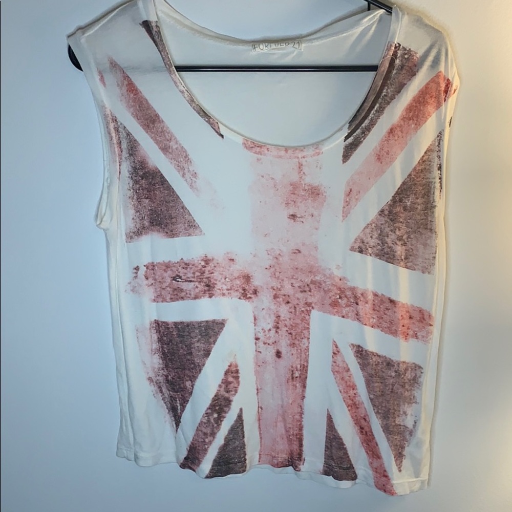 Washed British flag tank
